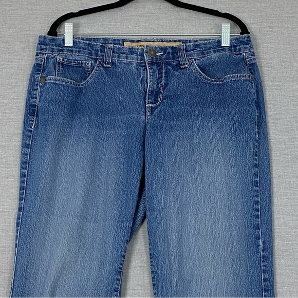 Nine West Vintage America Jeans Sz 14 Mid Rise Straight Leg Blue Jeans - Picture 7 of 13